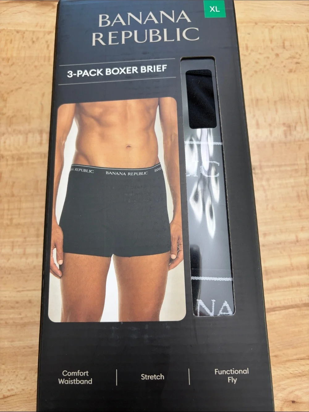 NIB Banana Republic Men’s Black 3-Pack Boxer Briefs